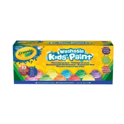 10 Botes Pintura Lavables Efectos Especiales Crayola