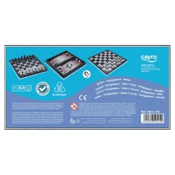 Ajedrez, Damas y Backgammon Magnético - Juego 3 en 1 de Cayro