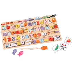 Aprendo abecedario y números Juego Educativo Infantil Madera
