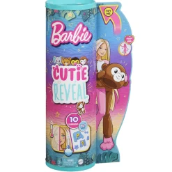 Barbie Cutie Reveal Jungla Muñeca mono con sorpresas 3 años