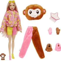 Barbie Cutie Reveal Jungla Muñeca mono con sorpresas 3 años