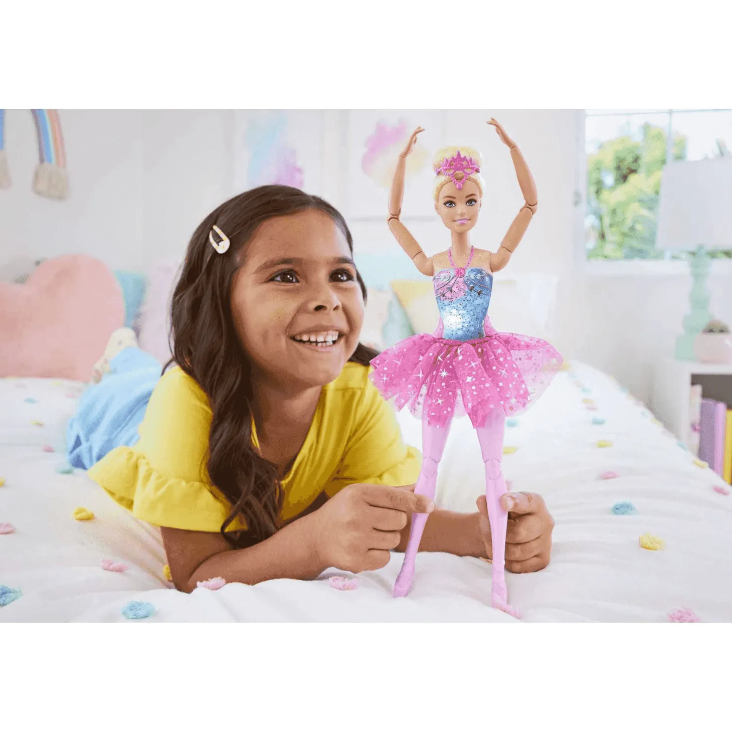 Barbie Dreamtopia Muñeca bailarina con luces mágicas 3 años