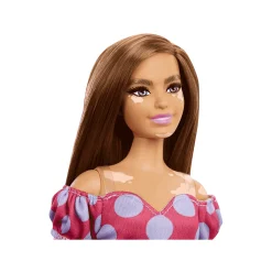 Barbie Fashionista Muñeca Curvy Vitíligo Con Vestido de Lunares