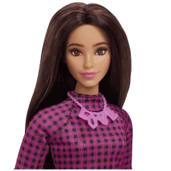 Barbie Fashionista Muñeca Vestido Rosa a Cuadros