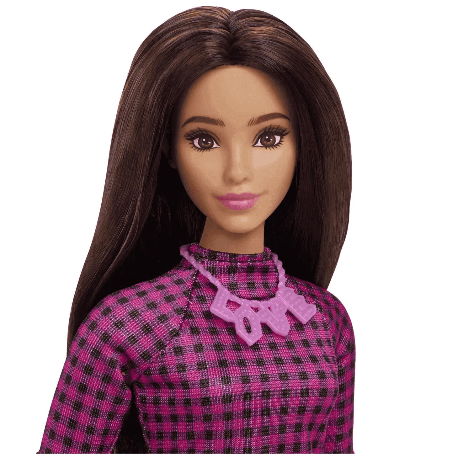 Barbie Fashionista Muñeca Vestido Rosa a Cuadros