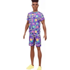 Barbie Ken Fashionista Muñeco con Pelo Afro y Estampados Geométricos