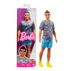 Barbie Ken Fashionista Muñeco Moreno con Conjunto Paisley