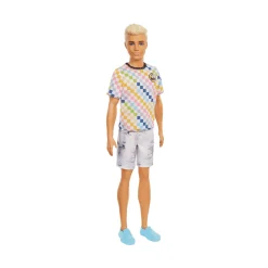 Barbie Ken Fashionista Rubio con Camiseta de Cuadros