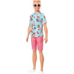 Barbie Ken Fashionista Rubio Pelo Corto Conjunto Tropical