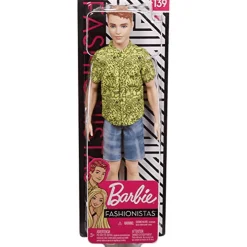Barbie Ken Fashionistas Muñeco Pelirrojo y Camiseta Amarilla