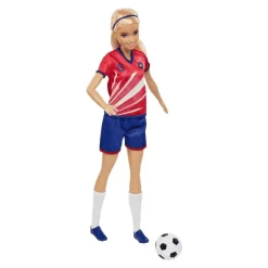 Barbie Profesiones Futbolista Camiseta roja - Juguete de Barbie