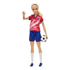 Barbie Profesiones Futbolista Camiseta roja - Juguete de Barbie