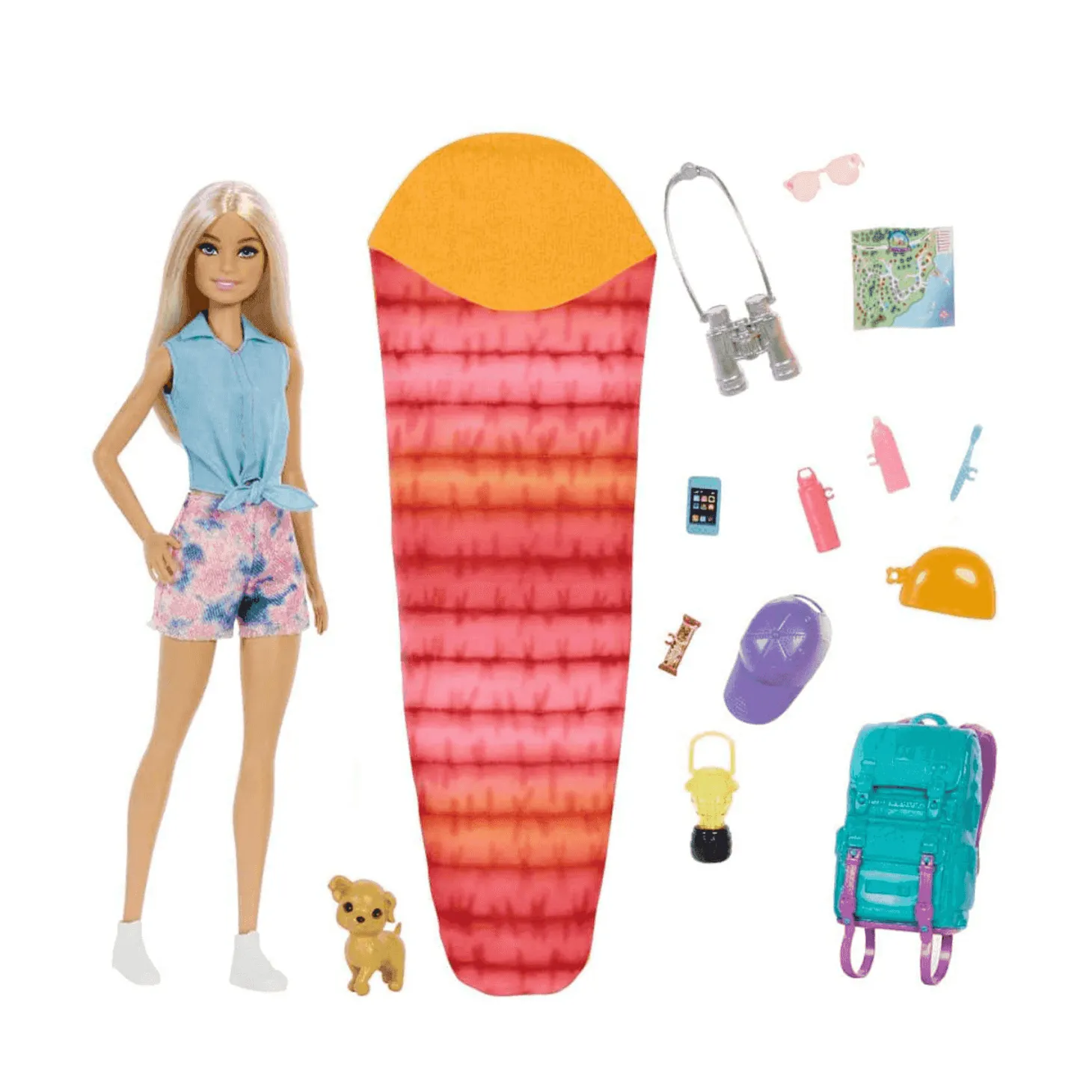 Barbie Surtido de camping Muñeca con accesorios de juguete 3 años