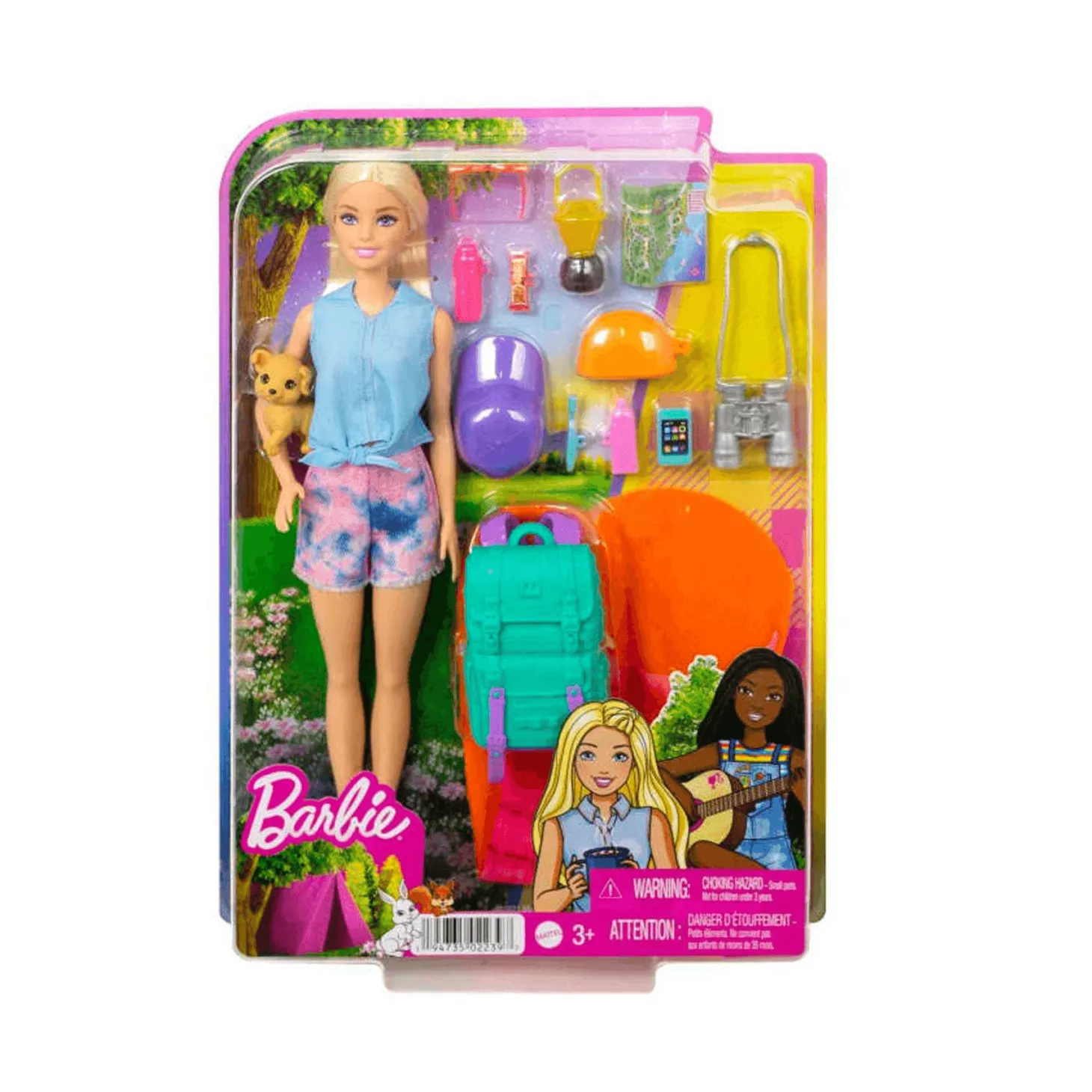 Barbie Surtido de camping Muñeca con accesorios de juguete 3 años