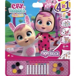 Bebés Llorones Libro de colorear Giga Block 4 en 1