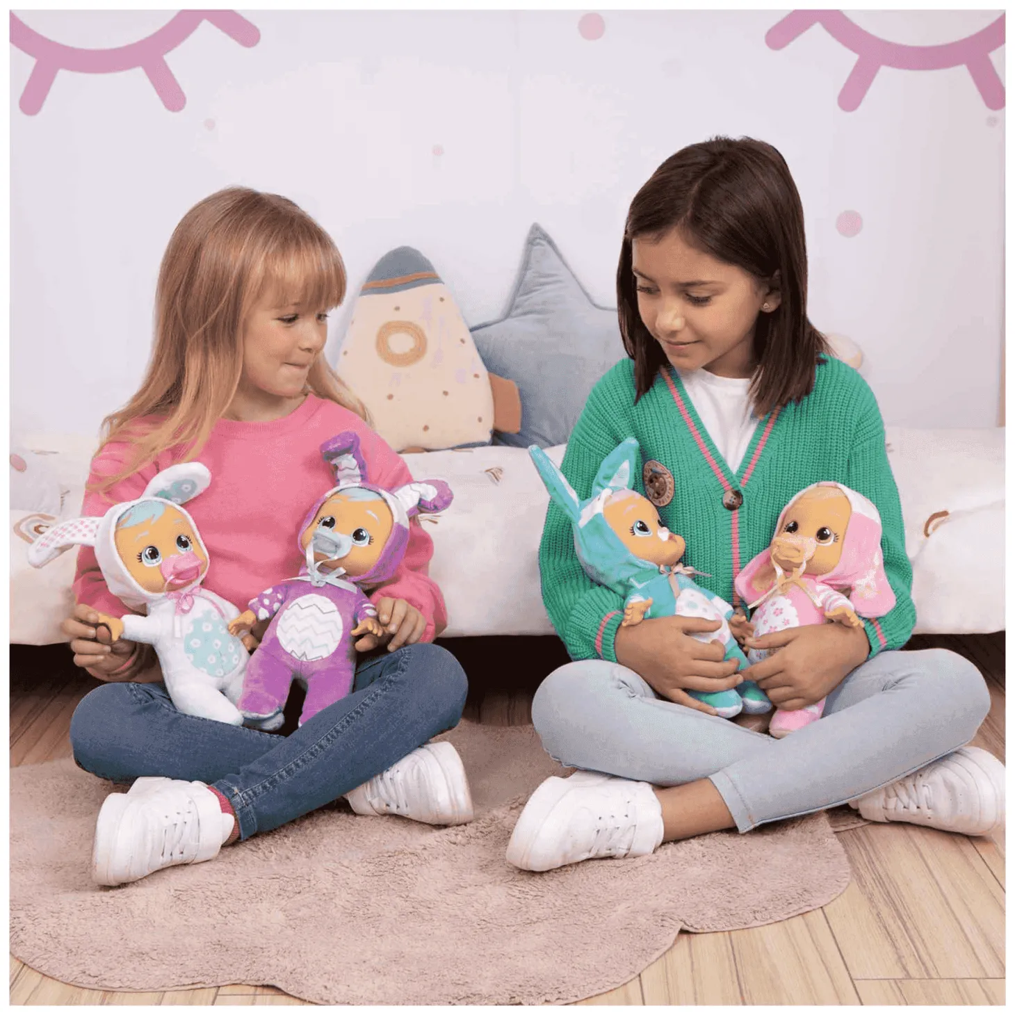 Bebés Llorones Tiny Cuddles Bunnies Lily Muñeca IMC