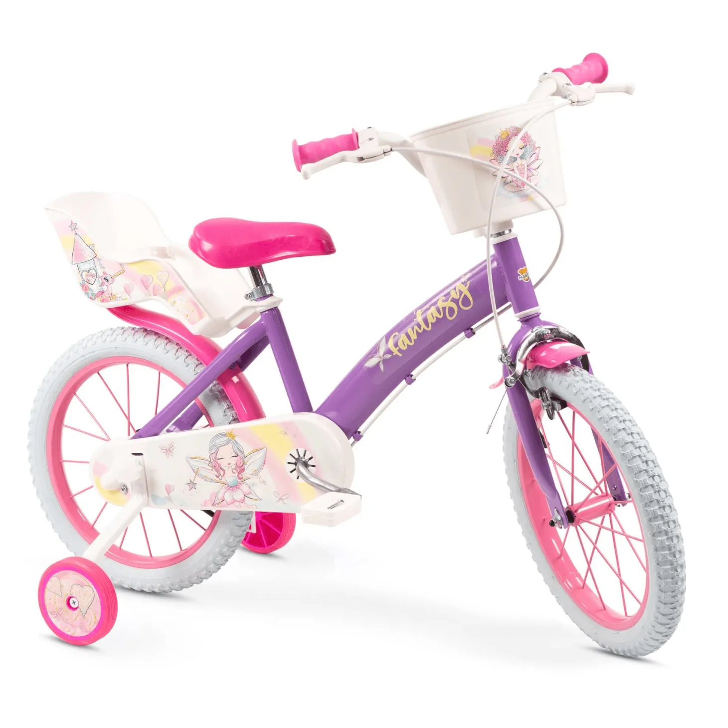 Bicicleta Violeta 16 pulgadas Toy Planet Fantasy