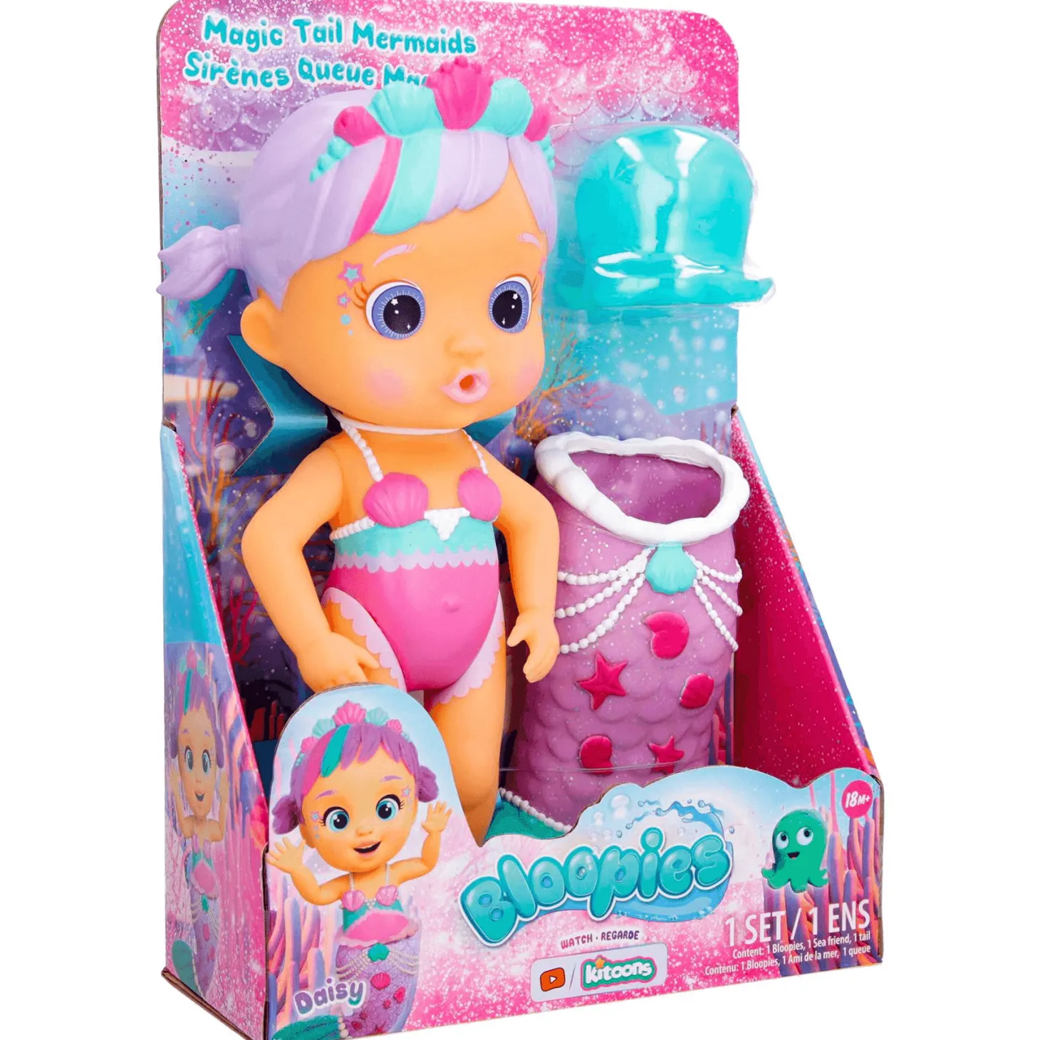 Bloopies Mermaids Magic Tail W2 Daisy Muñeca IMC