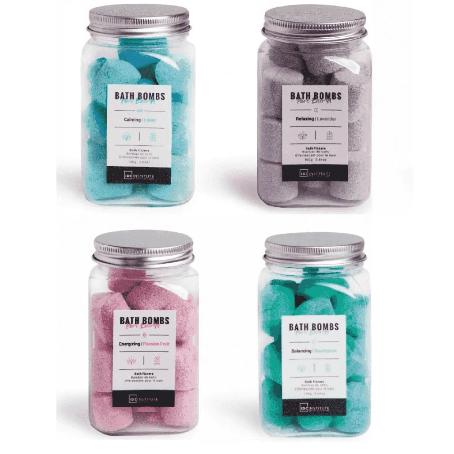Bombas de Baño Pure Energy IDC Institute 160g Modelos Surtidos