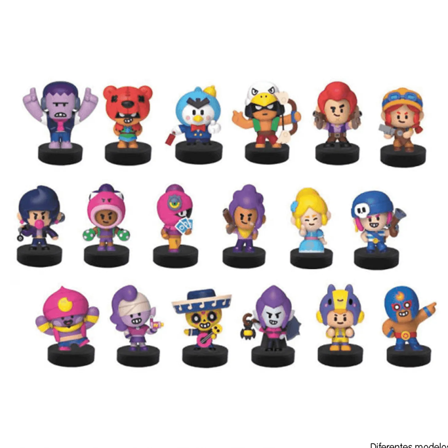 Brawl Stars Pack de 3 Figuras en Caja Diferentes Modelos