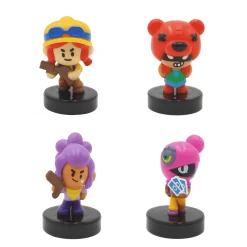 Brawl Stars Pack de 4 Figuras en Blister Modelos Diferentes
