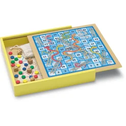 Caja con 30 Juegos de Madera