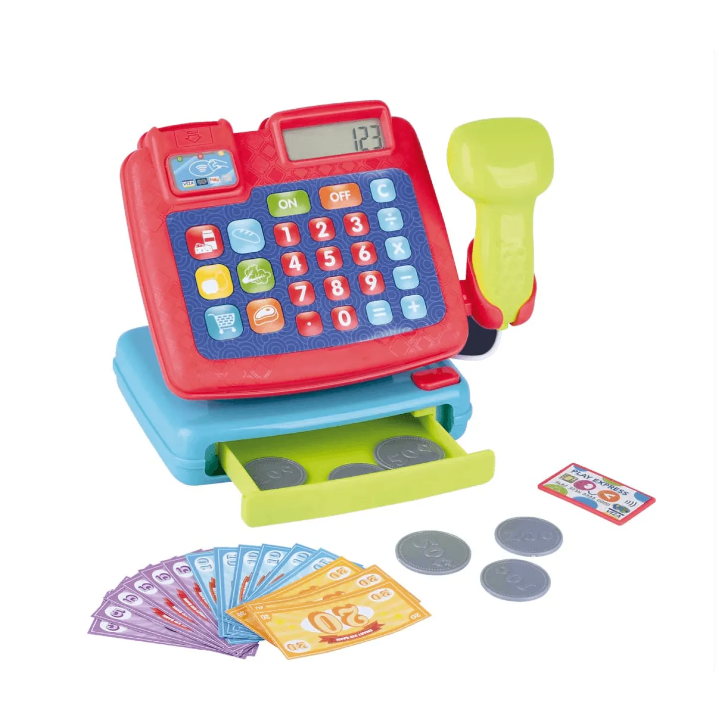 Caja Registradora y Carro de Compra Role Planet Juego de Imitación Hogar