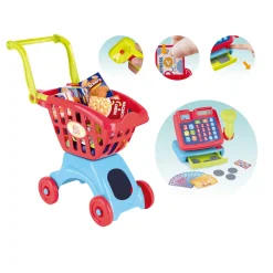 Caja Registradora y Carro de Compra Role Planet Juego de Imitación Hogar