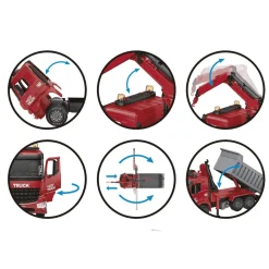 Camión con remolque y pluma Juguete Motor Planet