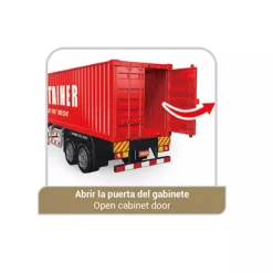 Camión Contenedor con Luz y Fricción