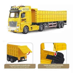 Camión de Obras con Luz, Sonido y Fricción