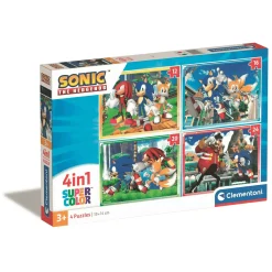 Clementoni Puzzle 4 En 1 Sonic 2023