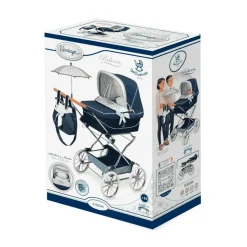 Coche de Muñecas Reborn Vintage Plegable con Sombrilla