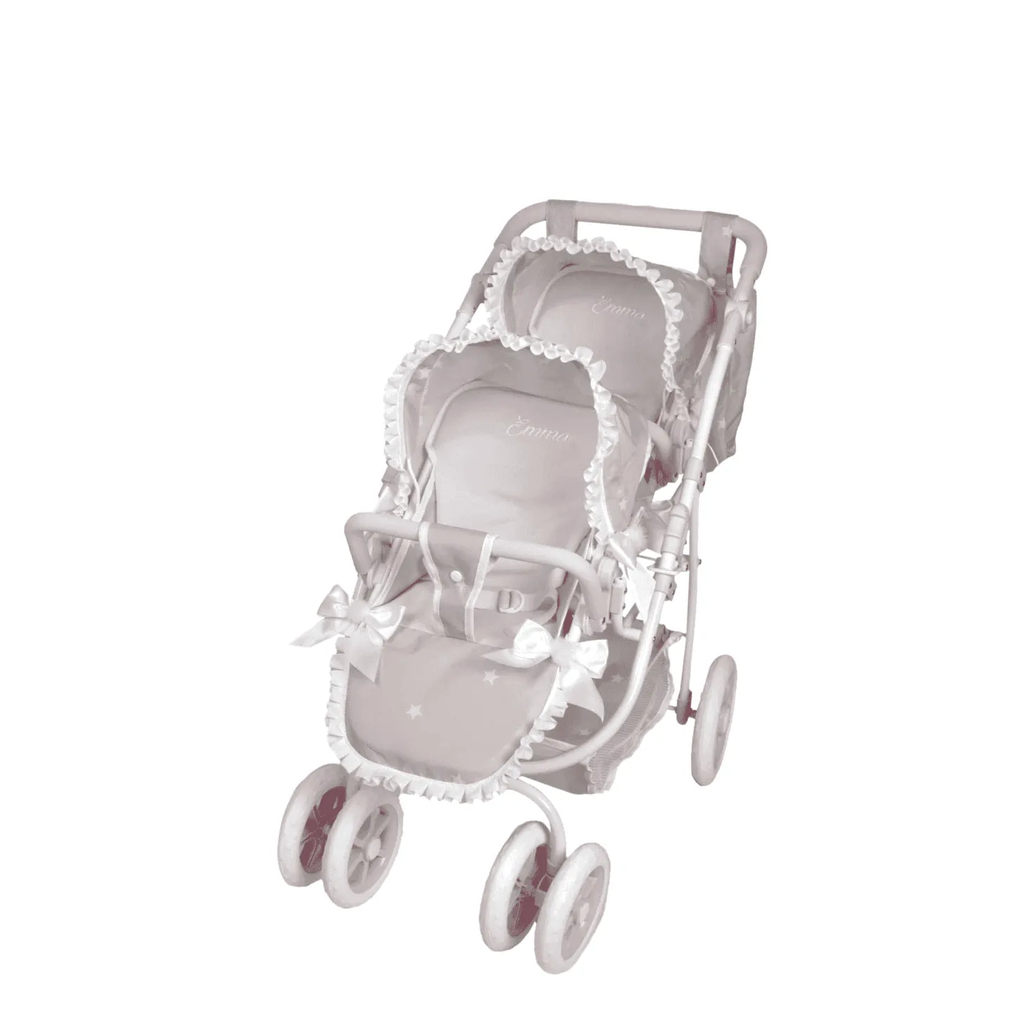 Coche gemelar Emma con bolso