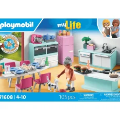 Cocina Playmobil My Life con Isla y Accesorios