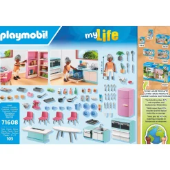 Cocina Playmobil My Life con Isla y Accesorios