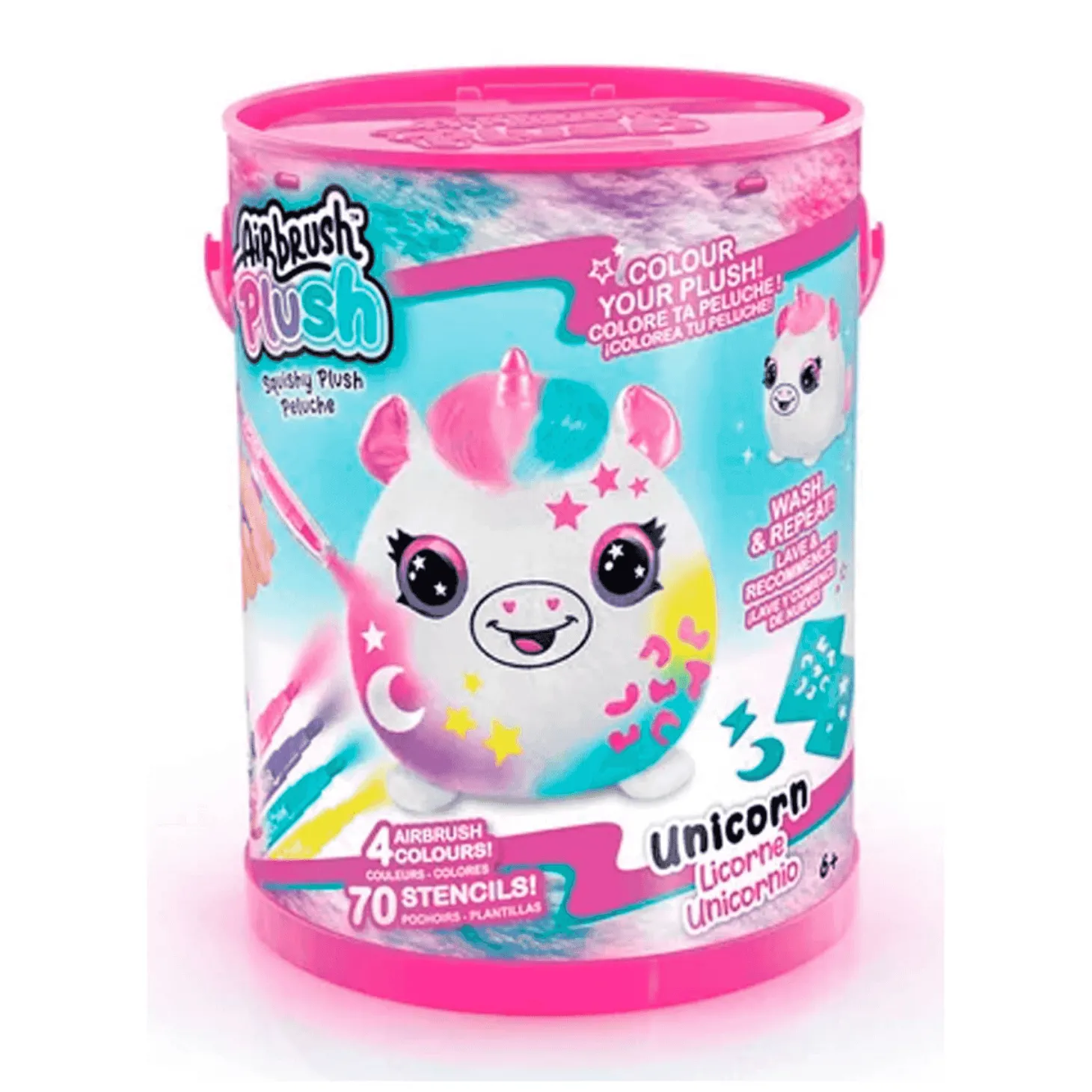 Colorea tu Mascota Barril Peluche Squishy