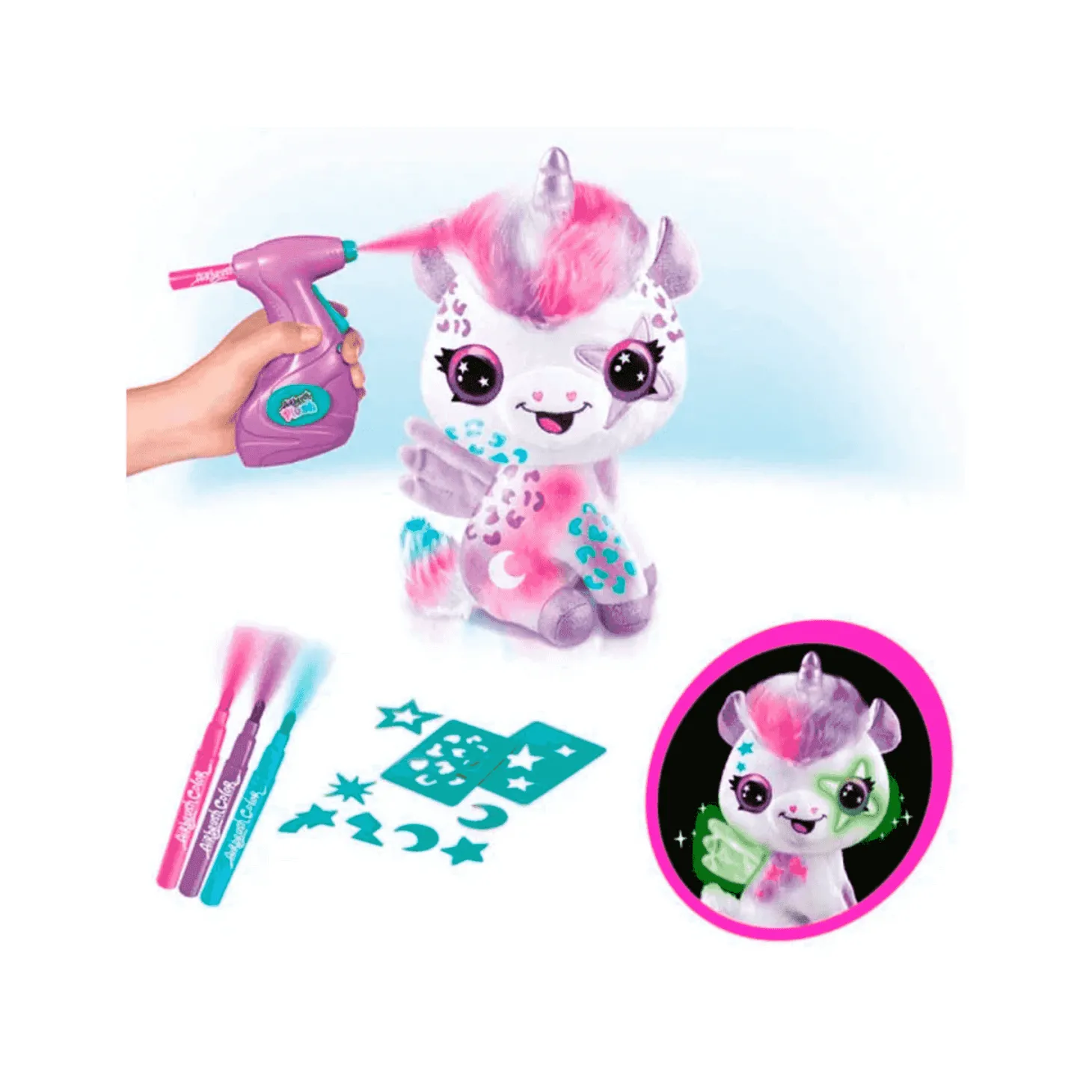 Colorea Unicornio Mágico Brilla En La Oscuridad