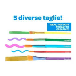 Crayola 5 Pinceles de diferentes colores