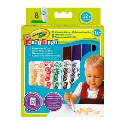 Crayola 8 Rotuladores Lavables Mini Kids
