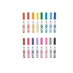 CRAYOLA 16 Rotuladores Lavables con Punta Plantilla Pip Squeaks