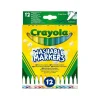 Crayola 12 Rotuladores Super Lavables de Punta fina