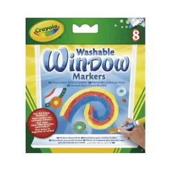 Crayola Set 8 Rotuladores para Ventana Lavables