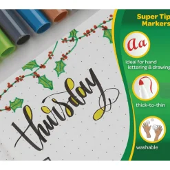 Crayola SuperPunta 12 Rotuladores de Colores Lavable