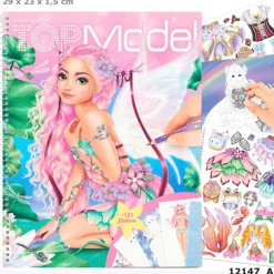 Create your TOP Model Libro Para Colorear y Pegatinas