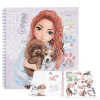 Create Your Topmodel Doggy Colouring Boo
