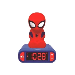 Despertador Digital 3D con Efectos Sonoros de Spider-Man - Lexibook