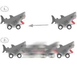 Dino World Animales Marinos de Carreras Diferentes Modelos