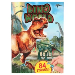 Dino World Con Pegatinas En Relieve