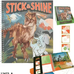 Dino World Libro Para Colorear Stick & Shine
